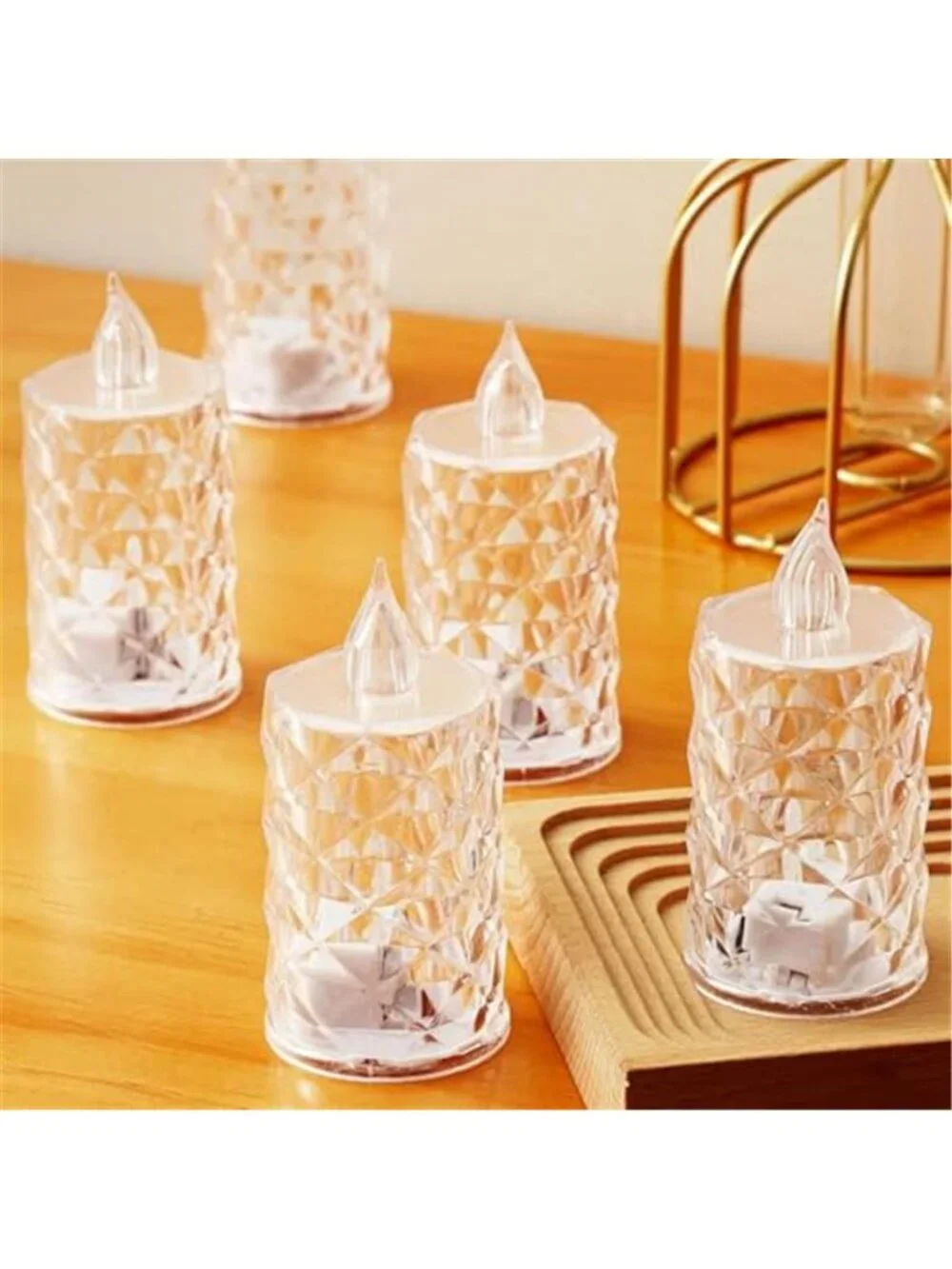 LED Flameless Candles 12Pk Battery Operated Flickering Tea Lights Indoor Outdoor